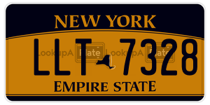 LLT7328  license plate in NY