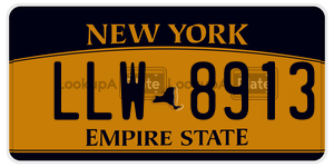 LLW8913  license plate in NY