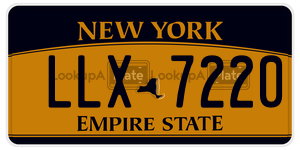 LLX7220  license plate in NY