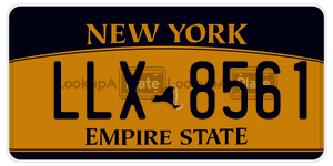 LLX8561  license plate in NY