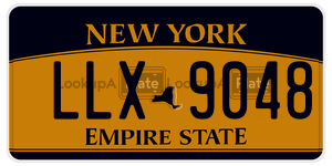LLX9048 license plate in New York