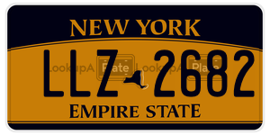LLZ2682  license plate in NY