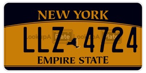LLZ4724  license plate in NY