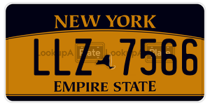 LLZ7566  license plate in NY