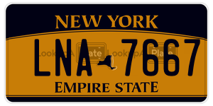 LNA7667 license plate in New York