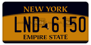 LND6150  license plate in NY