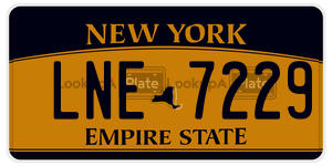 LNE7229  license plate in NY