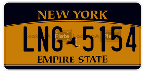 LNG5154  license plate in NY
