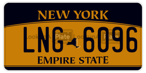 LNG6096  license plate in NY