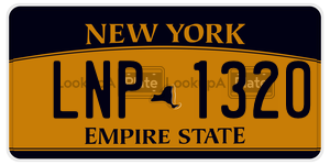 LNP1320  license plate in NY