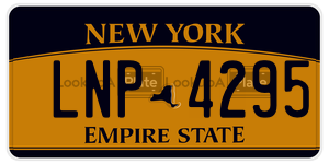 LNP4295 license plate in New York