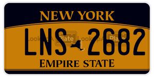 LNS2682 license plate in New York