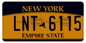 LNT6115 license plate in New York