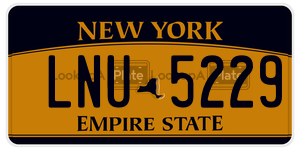 LNU5229  license plate in NY