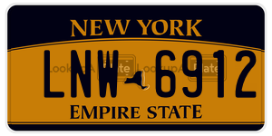 LNW6912  license plate in NY