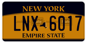 LNX6017  license plate in NY