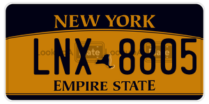 LNX8805  license plate in NY