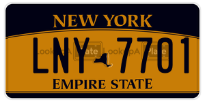 LNY7701 license plate in New York