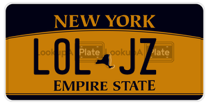 LOLJZ  license plate in NY
