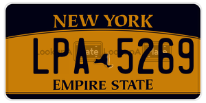 LPA5269  license plate in NY