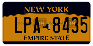 LPA8435 license plate in New York