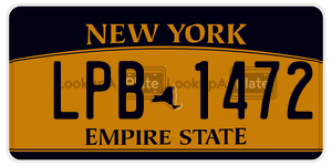 LPB1472  license plate in NY