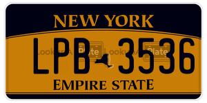 LPB3536  license plate in NY