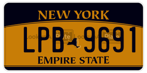 LPB9691  license plate in NY