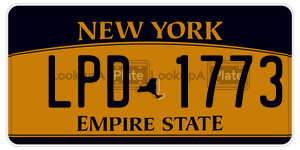 LPD1773  license plate in NY
