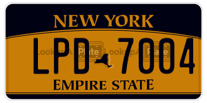 LPD7004  license plate in NY