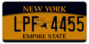 LPF4455  license plate in NY