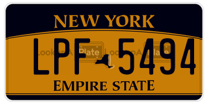 LPF5494  license plate in NY