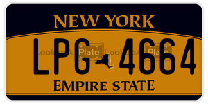 LPG4664 license plate in New York
