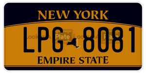 LPG8081  license plate in NY