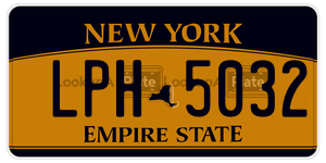 LPH5032  license plate in NY