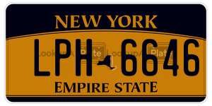 LPH6646 license plate in New York