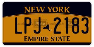 LPJ2183  license plate in NY