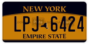LPJ6424  license plate in NY