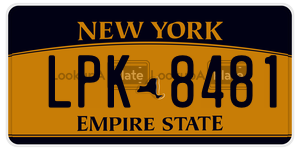 LPK8481  license plate in NY