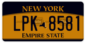 LPK8581  license plate in NY