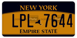 LPL7644  license plate in NY