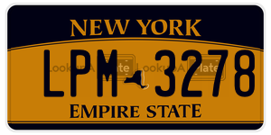 LPM3278  license plate in NY