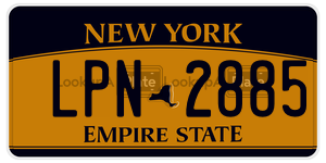 LPN2885  license plate in NY