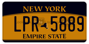 LPR5889 license plate in New York