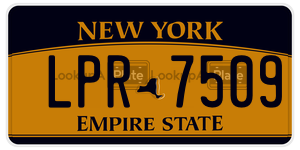LPR7509  license plate in NY
