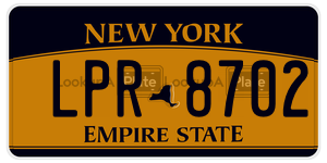 LPR8702 license plate in New York