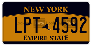 LPT4592 license plate in New York