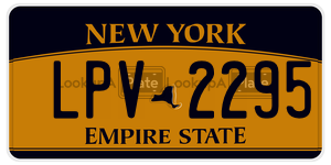 LPV2295  license plate in NY