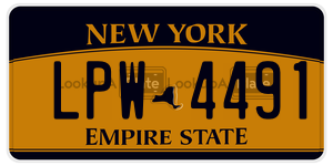 LPW4491  license plate in NY
