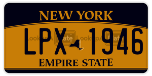 LPX1946  license plate in NY